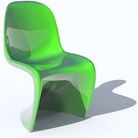 Panton Chair 3D Object | FREE Artlantis Objects Download